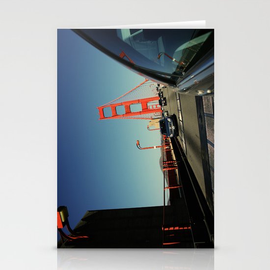 Golden Gate Bridge; Mid-Crossing. Stationery Cards
