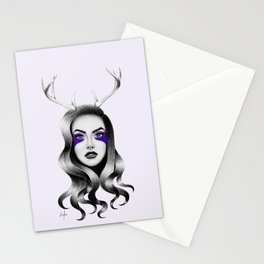 Deer Lilac Stationery Cards
