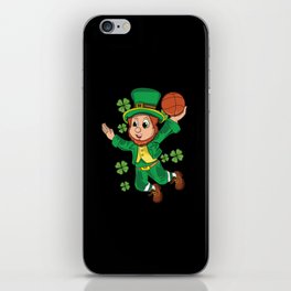 Leprechaun Basketball Shamrock St Patricks Day iPhone Skin