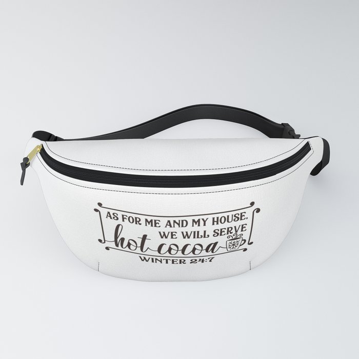 Funny Winter Hot Cocoa Sign Fanny Pack