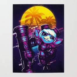 tristana league of legends game 80s palm vintage Poster | Carry, Laptop, Geek, Video Games, Anime, Tristana, Game, Gamer, Graphicdesign, Pc 