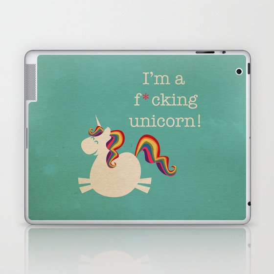 Unicorn - I'm a maturely speaking unicorn!!! Laptop & iPad Skin