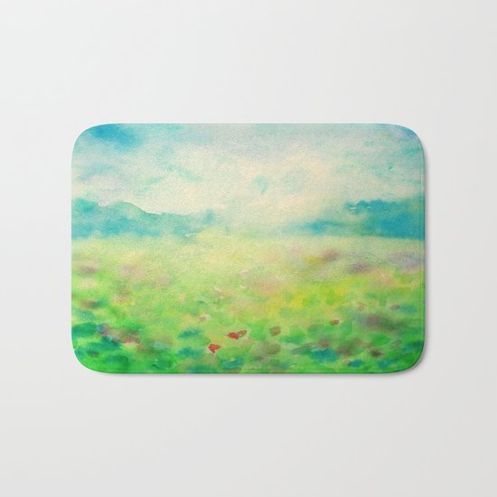 Green & Blue Mystical Spring Bath Mat