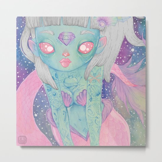 Mermaid Metal Print