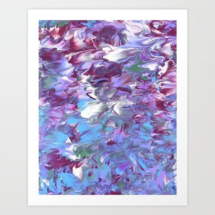 Tropical Lush Two Lavender Art Print