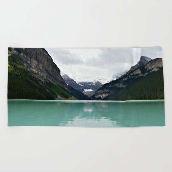 Lake Louise #mountains Beach Towel