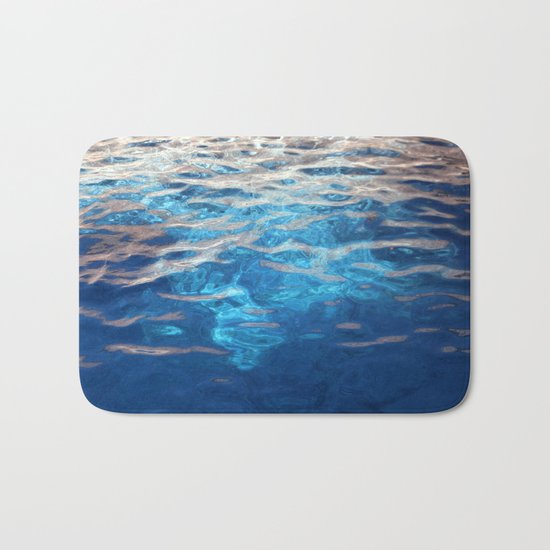 blue water Bath Mat