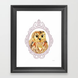 A Portrait of an Owl Framed Art Print