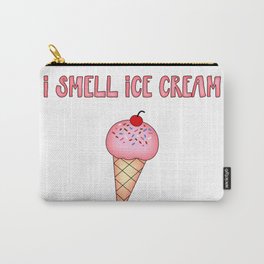 I Smell Ice Cream Pink Carry-All Pouch