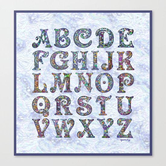 The Alphabet Canvas Print