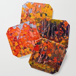 Tom Thomson - Autmn Wood - Canada, Canadian Oil Painting - Group of Seven Coaster