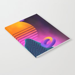 Neon sunrise #1 Notebook