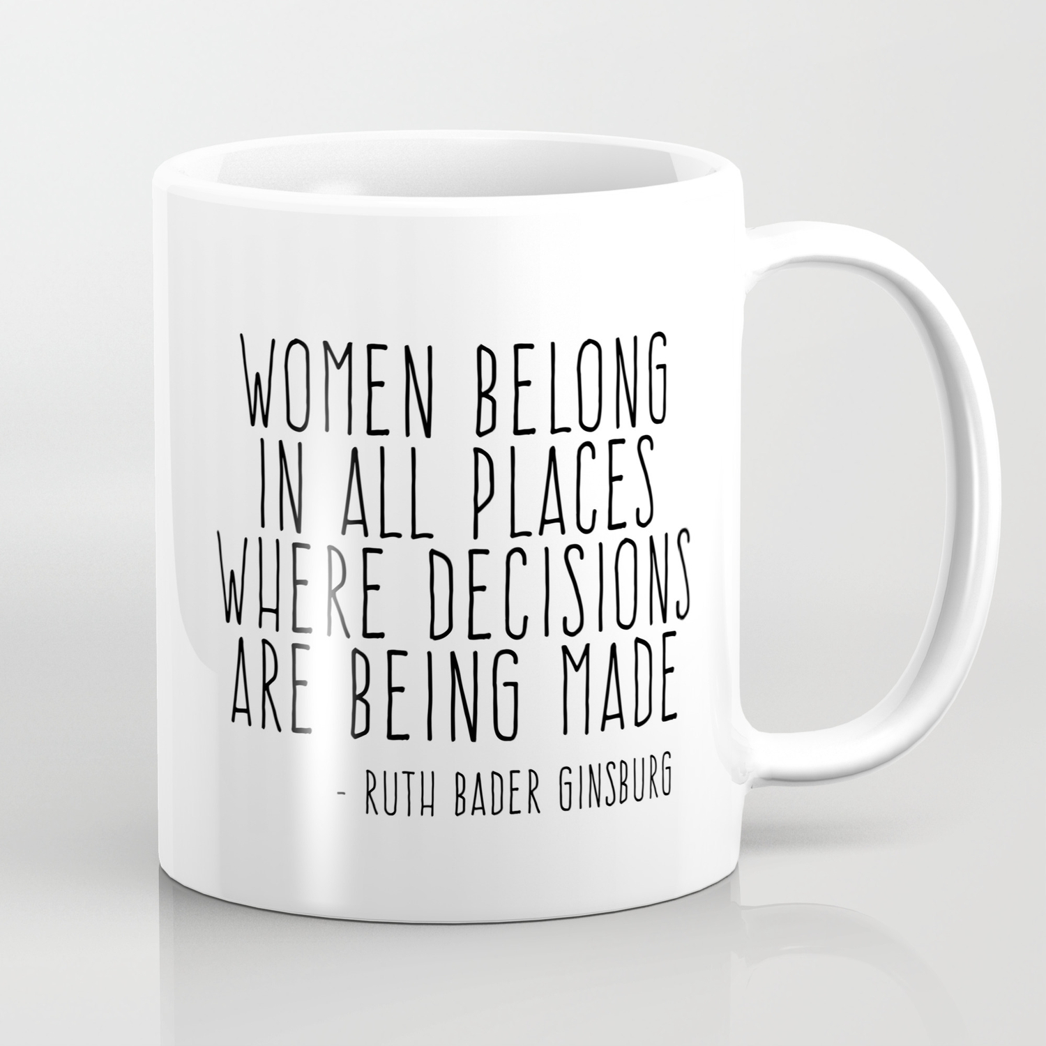 Women Belong In All Places Coffee Mug By Socoart Society6 Women Belong In All Places Coffee Mug