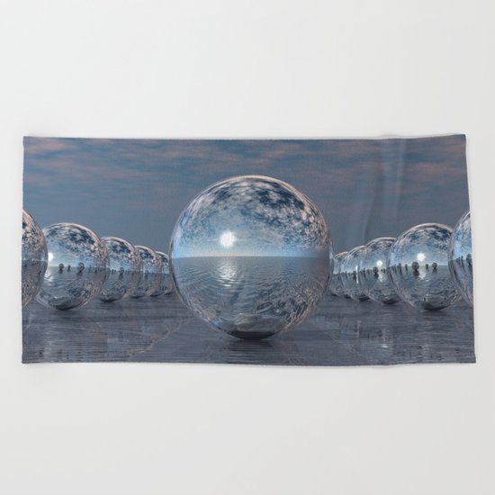 Spheres In The Sun Beach Towel