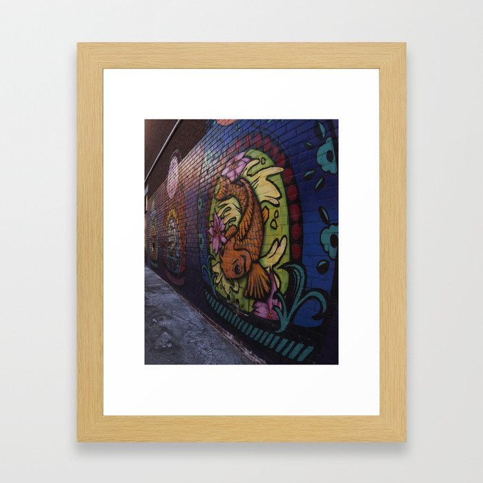 Glebe Koi Fish Framed Art Print