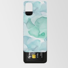 Cool Fresh Hand Painted Green And Blue Ocean Ink Texture Android Card Case