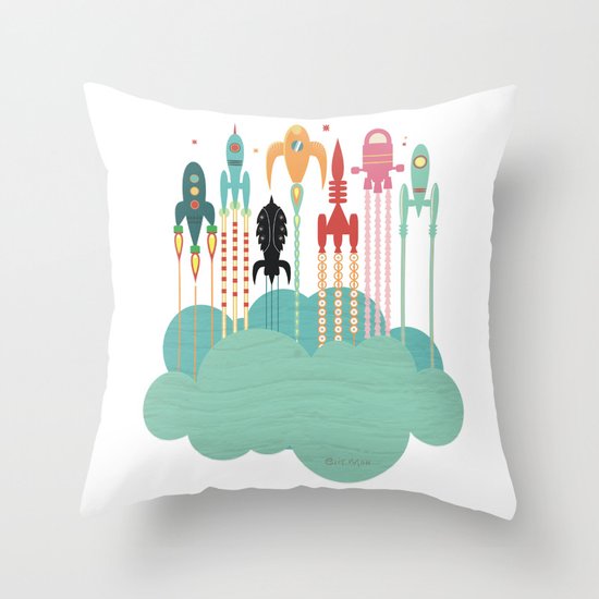 Grand départ (graphic version) Throw Pillow