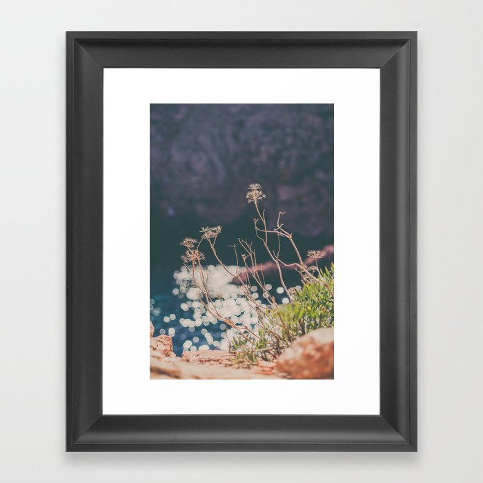 Sparkling Day at the Beach Framed Art Print