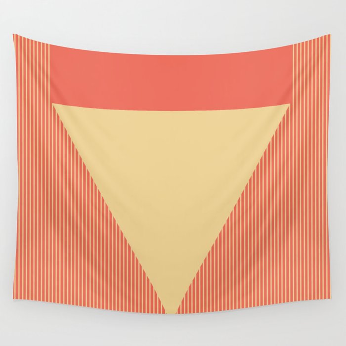 Cream Triangle Wall Tapestry