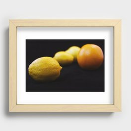 lemon photo // lemon picture // lemon harvest Recessed Framed Print