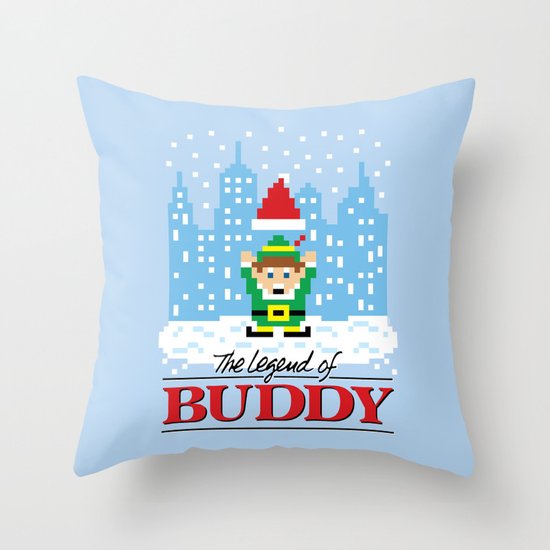 The Legend of Buddy Throw Pillow