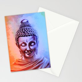 Gautama Buddha Abstract Stationery Card