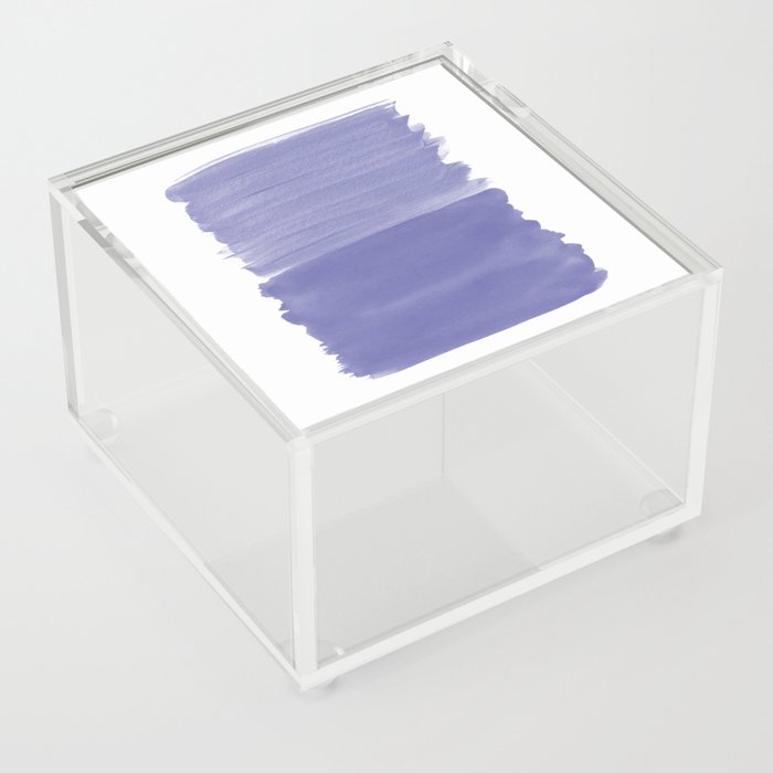 Very Peri Abstract Minimalism #1 #minimal #ink #decor #art #society6 Acrylic Box