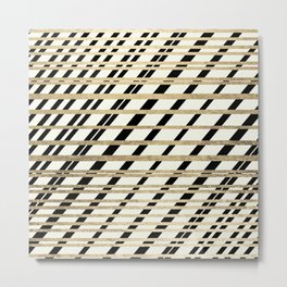 Geometric ivory black gold modern stripes pattern Metal Print | Stripe, Gold, Blackandgold, Goldfoil, Abstractpattern, Pattern, Lines, Graphicdesign, Geometricpattern, Modernabstract 
