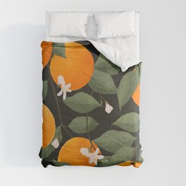 fresh citrus // dark Comforter