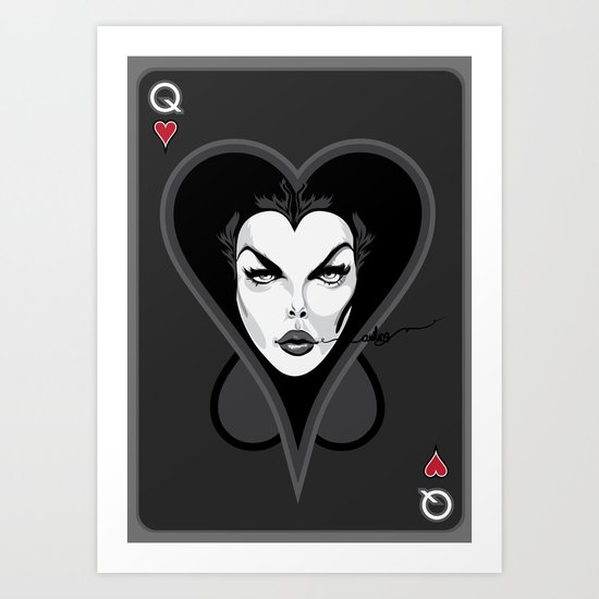 Queen of Hearts Art Print