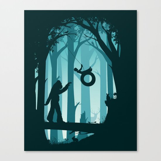 Sasquatch & Me Canvas Print