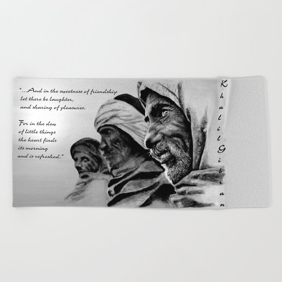 FRIENDSHIP quote Beach Towel