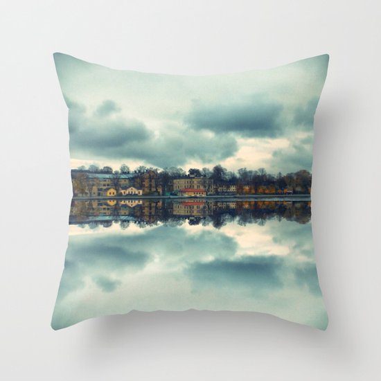 Stockholm upside-down Throw Pillow