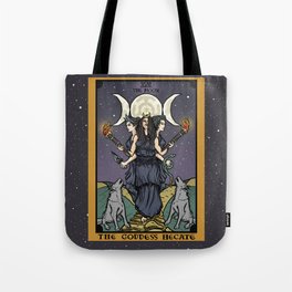 The Godddess Hecate In Tarot Card Tote Bag