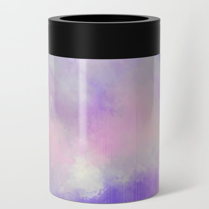Abstract in pink purple Can Cooler