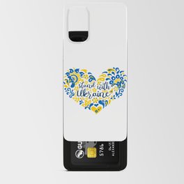 Stand with Ukraine inspirational words Android Card Case