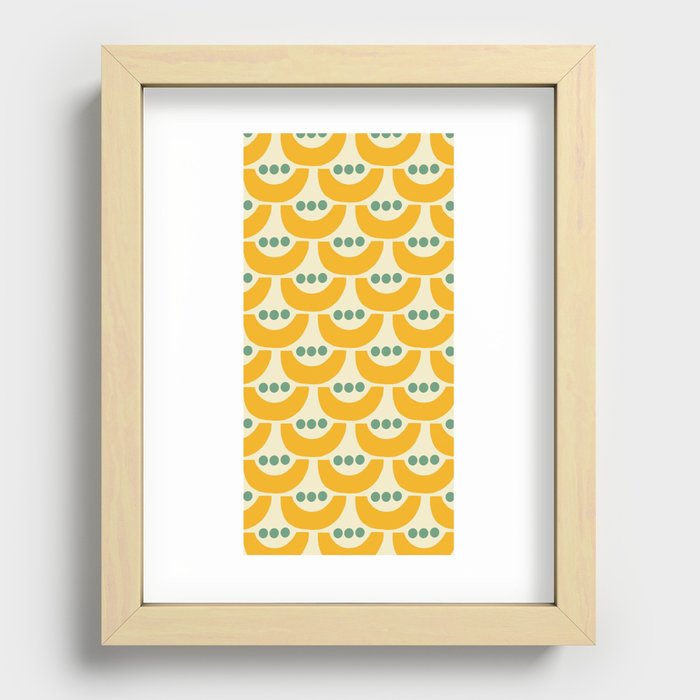Bold Plant Yellow Recessed Framed Print