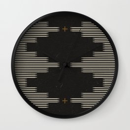 Southwestern Minimalist Black & White Wall Clock
