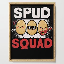 Spud Squad Potato Lover Vegan French Fries Tater Tots Serving Tray