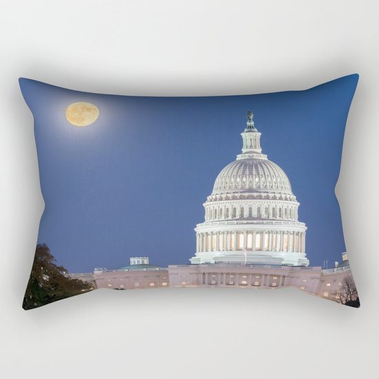 The Harvest Moon Rectangular Pillow
