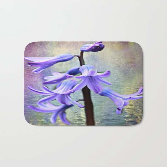 Hyacinth Flower Bath Mat