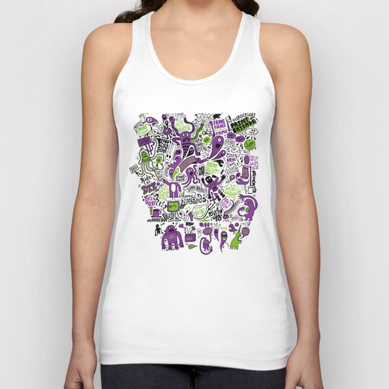 Print Brigade Collage Unisex Tank Top