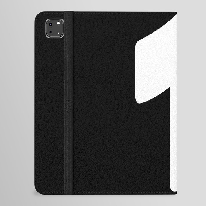 1 (White & Black Number) iPad Folio Case