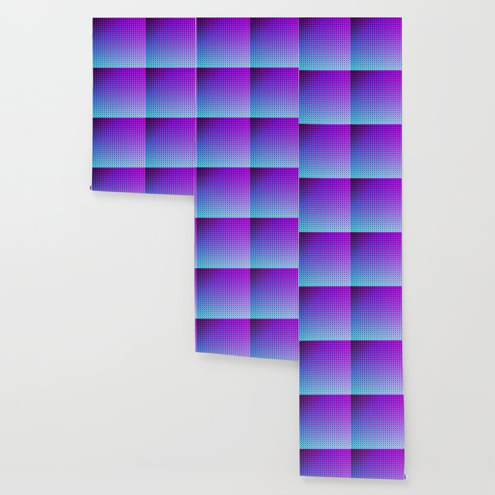 Purple Ombre Hexagon Grid Wallpaper By Anjchang Society6