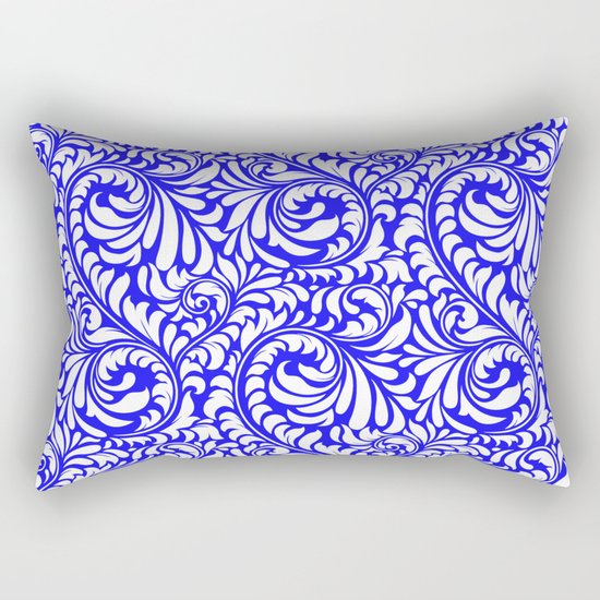 Purple Swirls Rectangular Pillow