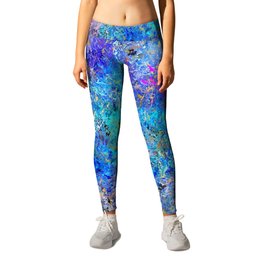 Festival of colours Leggings | Drops, Festival, Painting, Chaos, Spring, Magenta, Splashes, Colours, Skyblue, Expression 