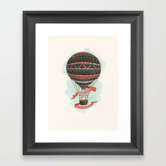 have love, will travel Framed Art Print