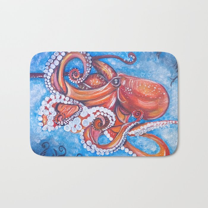 Colorful Octopus Bath Mat