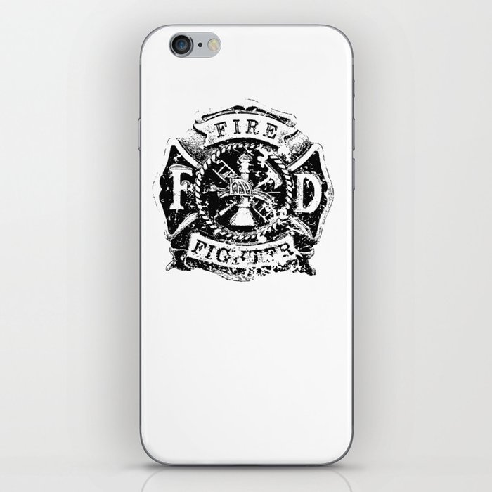 Fire Fighter Badge iPhone Skin
