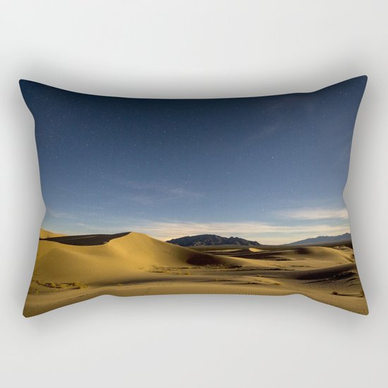 Sand Dunes & Night Sky Rectangular Pillow